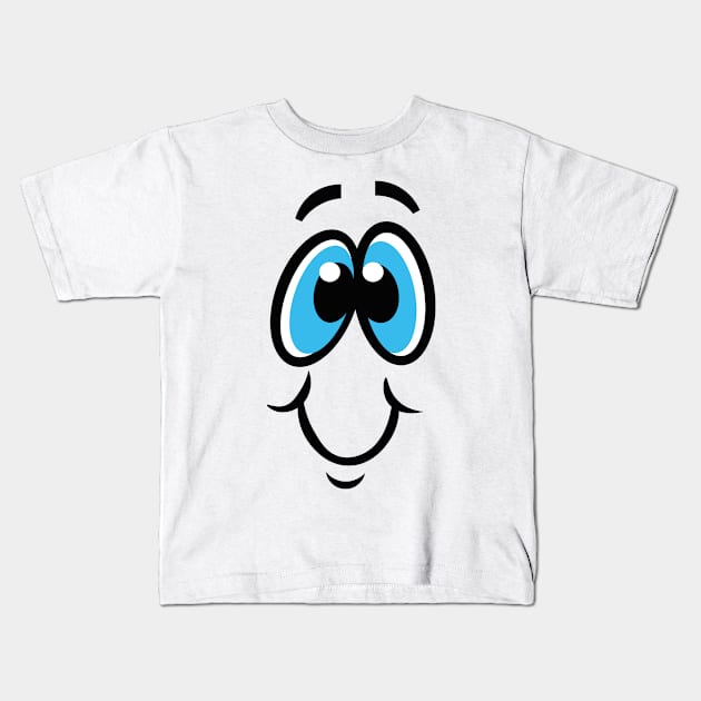 Funny smile Kids T-Shirt by mega281
